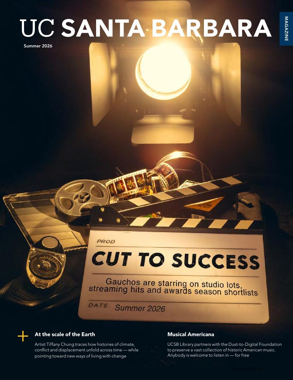 UC Santa Barbara Magazine feature, page 1