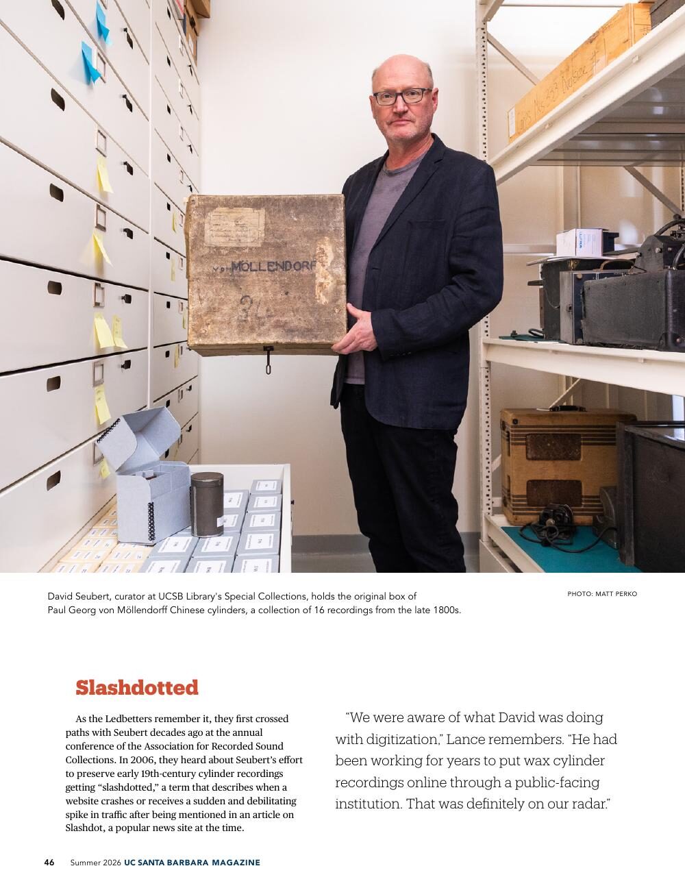 UC Santa Barbara Magazine feature, page 4